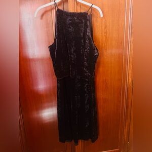 Apt. 9 Black Velvet Halter Cocktail Dress